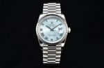 CS Factory Replica Rolex Day-Date 36mm Swiss 2836 Watch Fluted Bezel